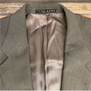 Hugo Boss Blazer Apollon/Akropolis Green Herringbone Jacket 42L